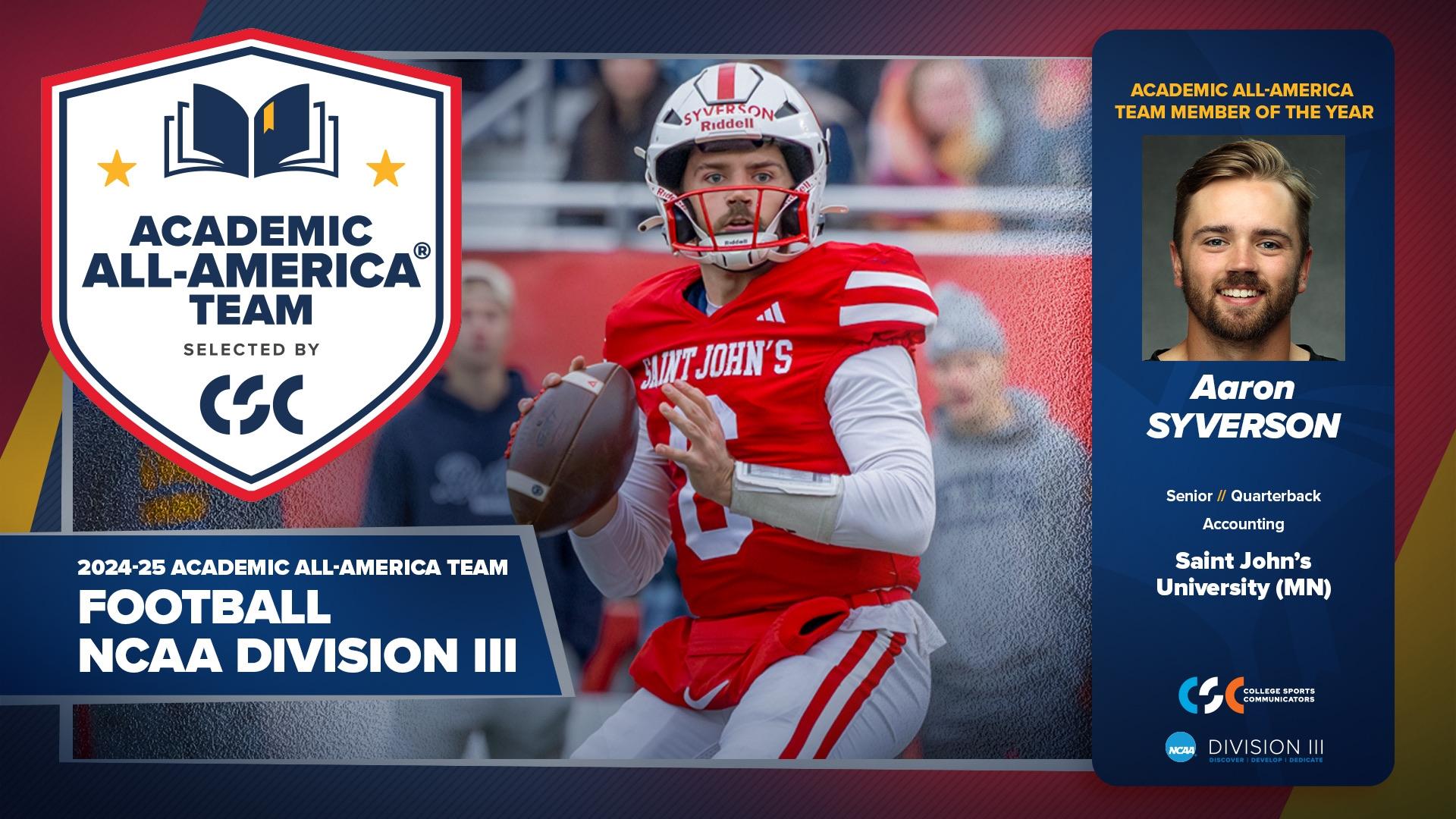 2024 Academic All-America Football team announced for NCAA Division III
