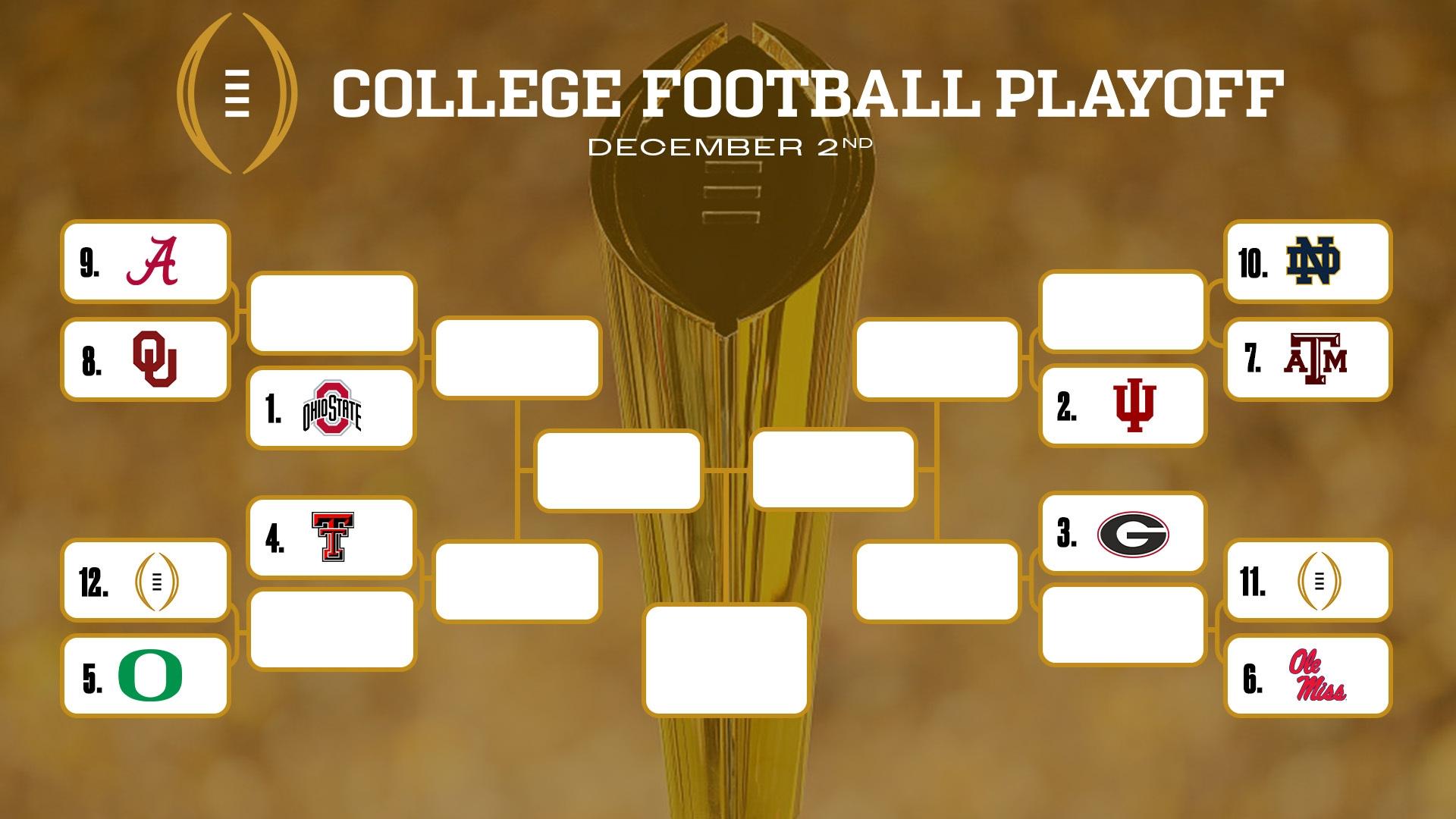 Week 5 CFP bracket