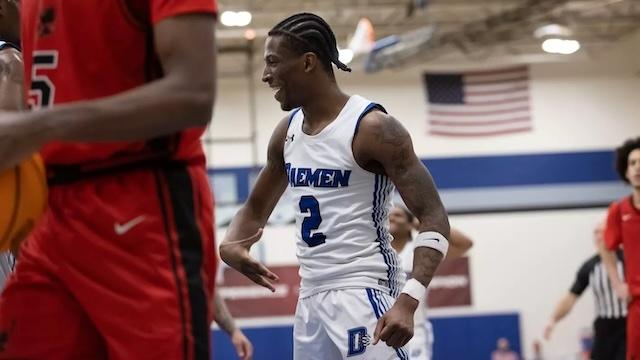 Daemen celebrates another ECC DII men's basketball title. 
